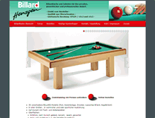 Tablet Screenshot of billard-henzgen.de